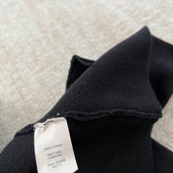 J. Crew Factory Cotton Sweater Blazer Jacket XS Black - Picture 8 of 9